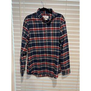 Mizzen & Main Flannel Style Long Sleeve Button Up Shirt - Size L